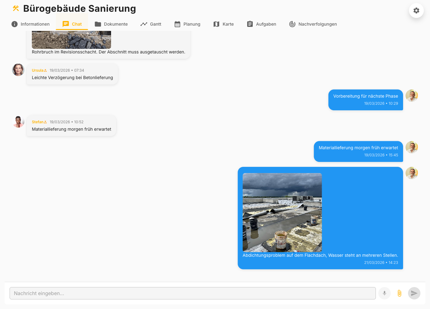 Sofortige Kommunikation