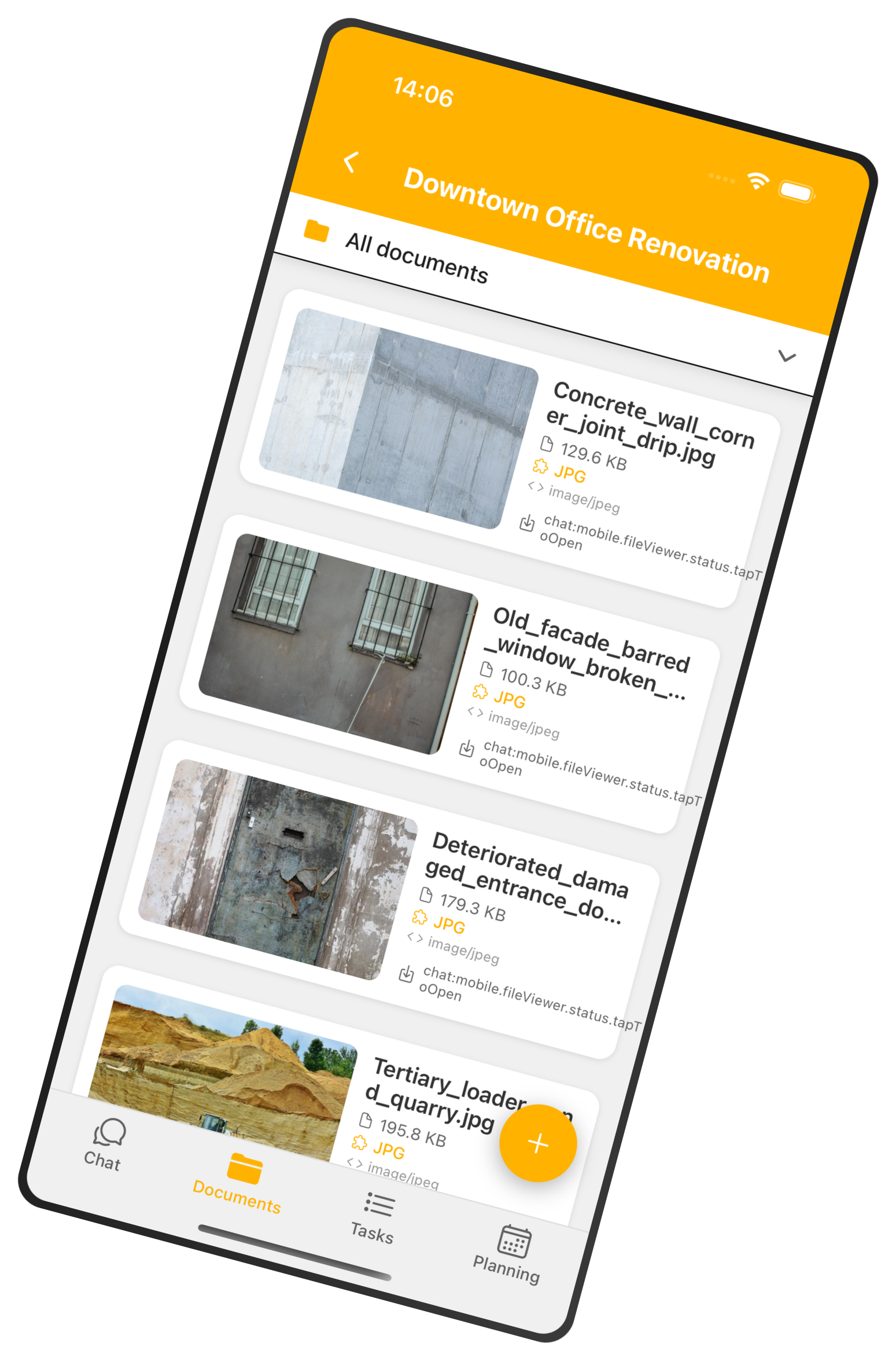 Mobile documents app