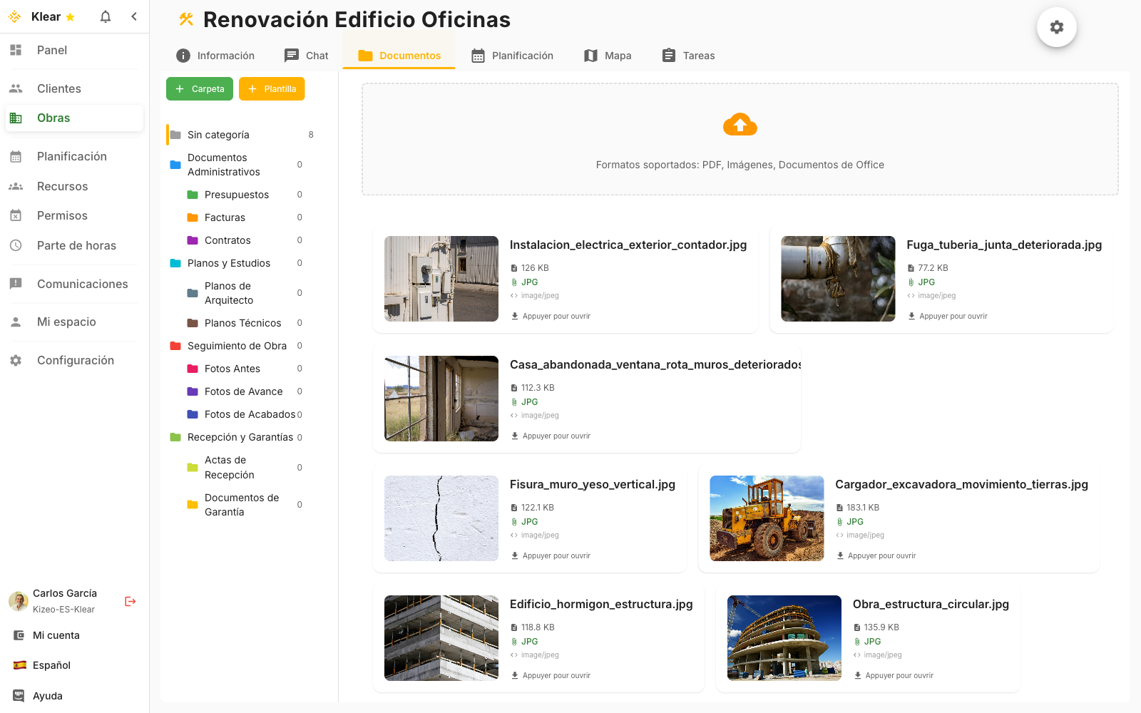 Documentos centralizados